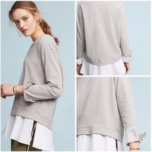 Anthro Eri + Ali Layered Pullover Top
